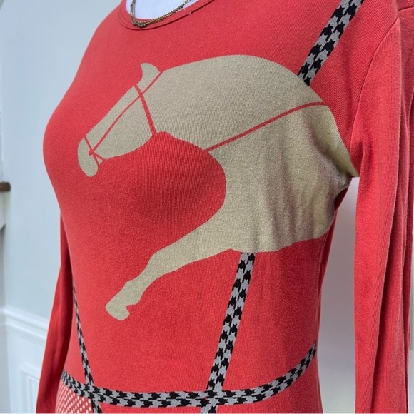 Kerrits Red Equestrian Long Sleeve Top L - Picture 5 of 9